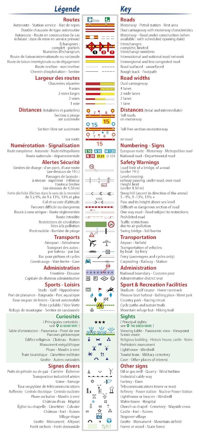 Carte régionale n° 528 - Corse 2026 | Michelin carte routière Michelin