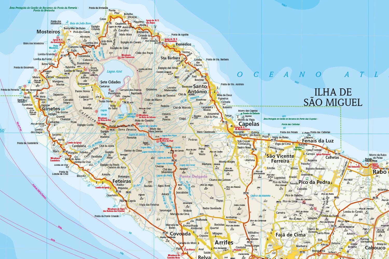 Carte routière - Açores | Reise Know How carte routière Reise Know-How