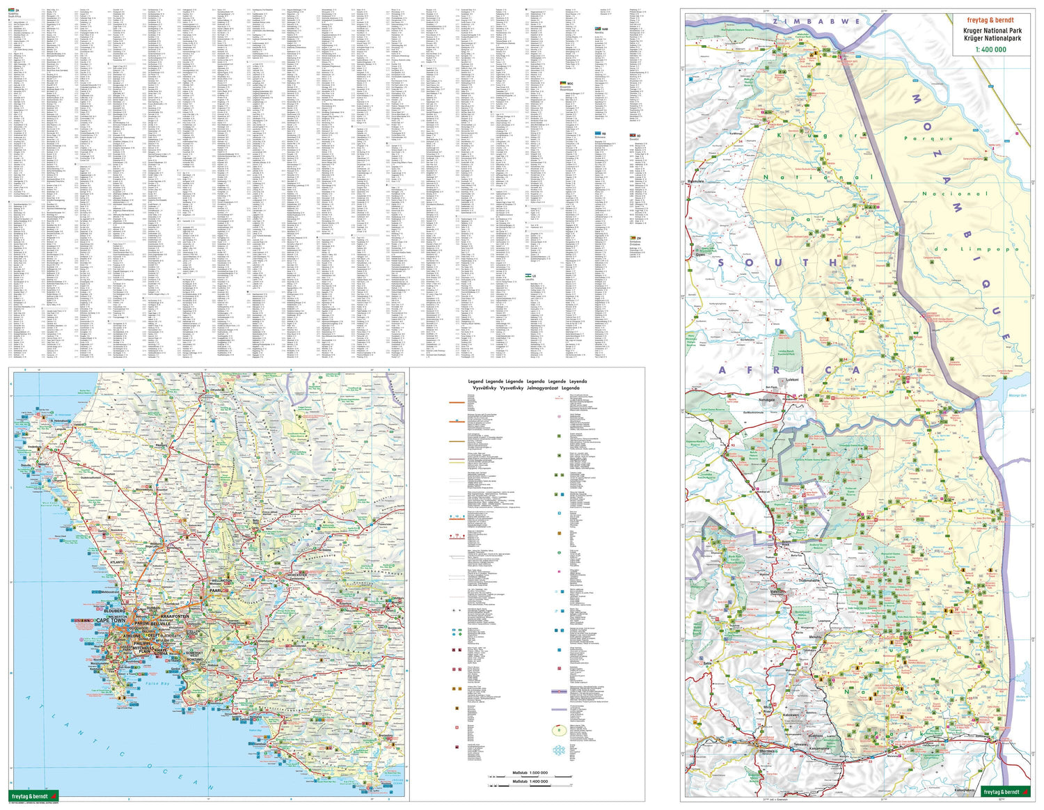 Carte routière - Afrique du Sud | Freytag & Berndt carte routière Freytag & Berndt