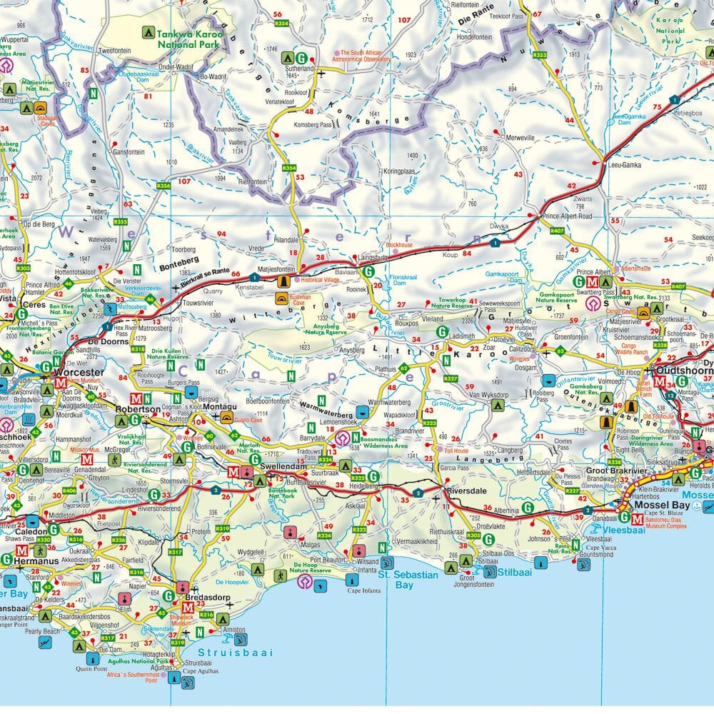 Carte routière - Afrique du Sud | Freytag & Berndt carte routière Freytag & Berndt