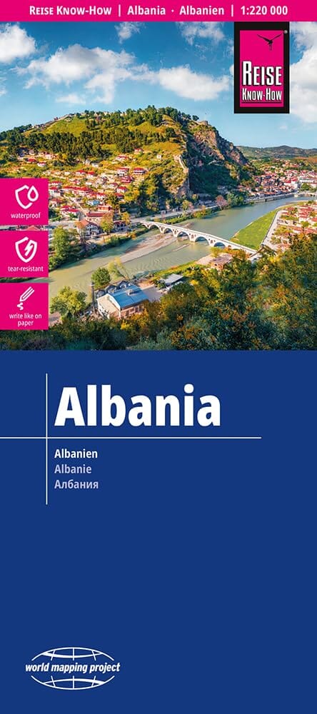 Carte routière - Albanie | Reise Know How carte de voyage Reise Know-How 