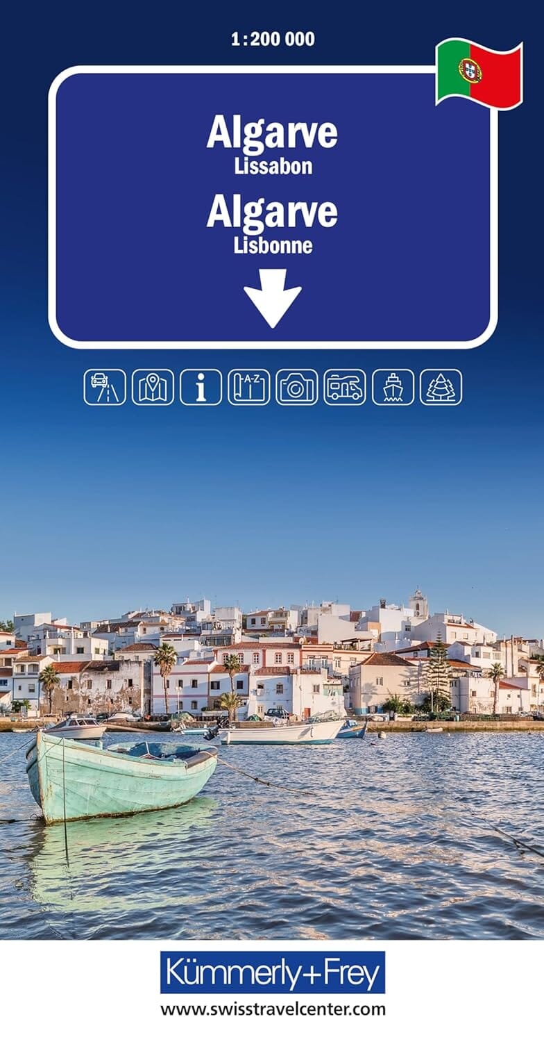 Carte routière - Algarve, Lisbonne | Kümmerly & Frey carte routière Kümmerly & Frey