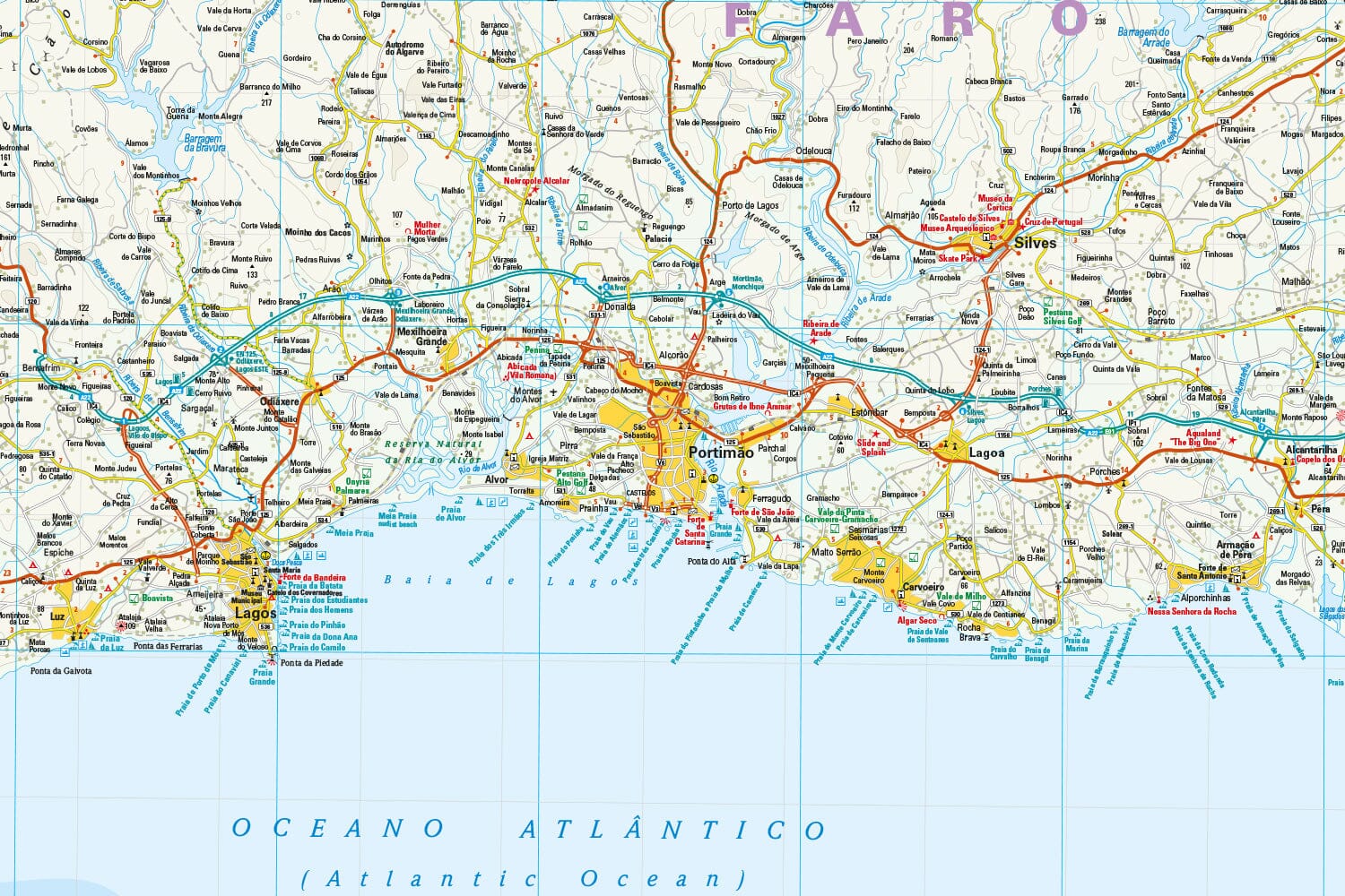 Carte routière - Algarve (Portugal) | Reise Know How carte routière Reise Know-How