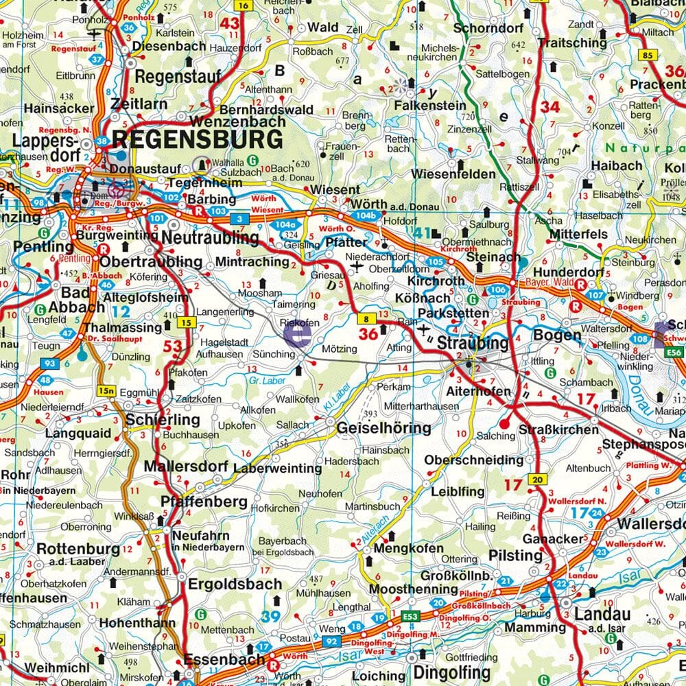 Carte routière - Allemagne au 1 /500 000 | Freytag & Berndt carte routière Freytag & Berndt