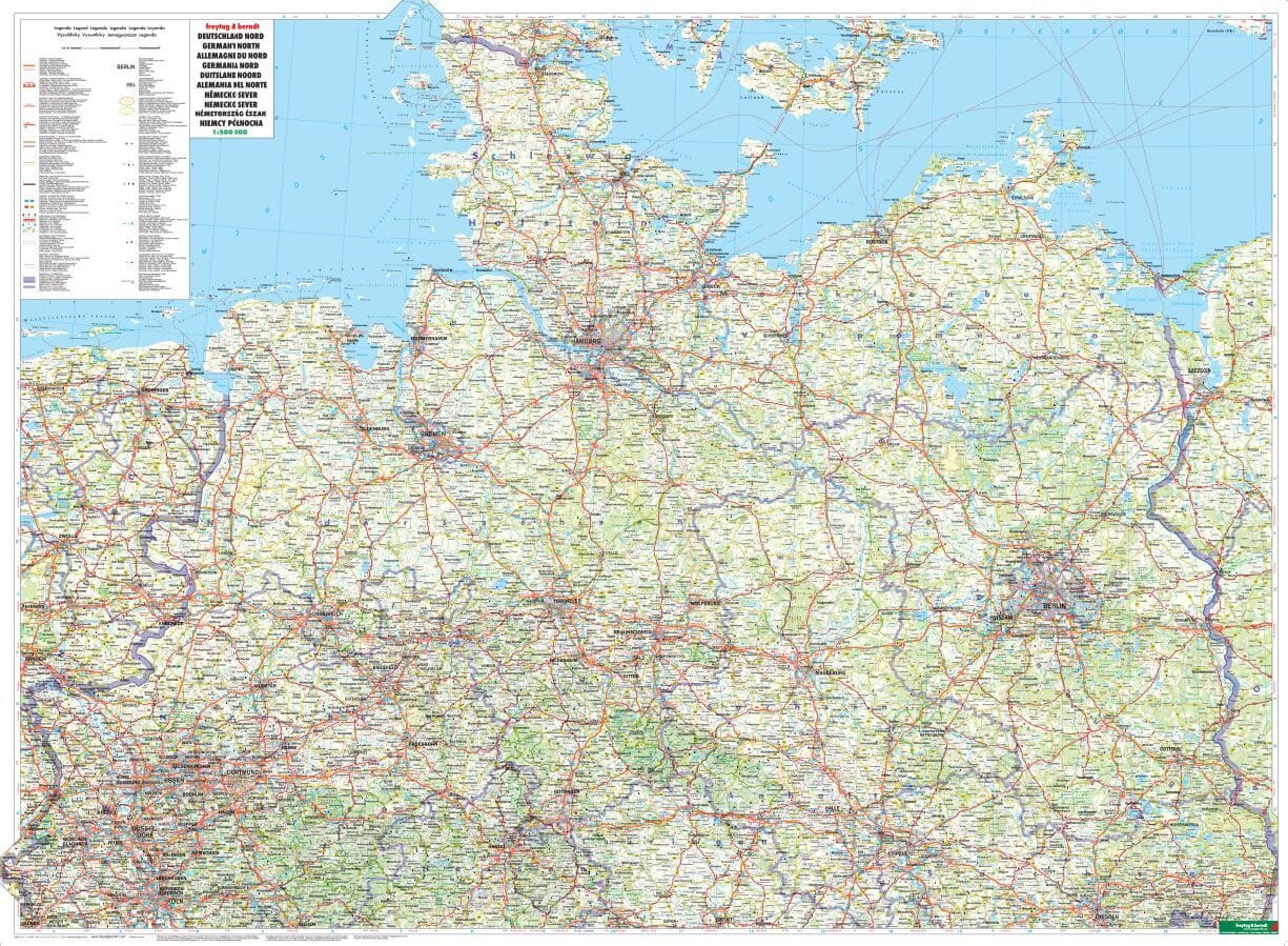 Carte routière - Allemagne au 1 /500 000 | Freytag & Berndt carte routière Freytag & Berndt