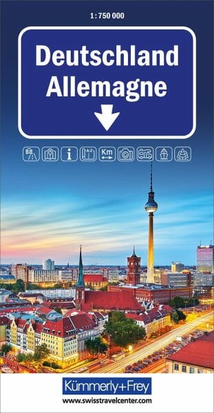 Carte routière - Allemagne | Kümmerly & Frey carte routière Kümmerly & Frey