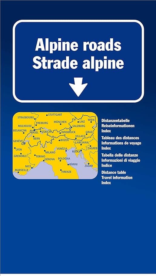 Carte routière - Alpes - Routes alpines | Kümmerly & Frey carte routière Kümmerly & Frey