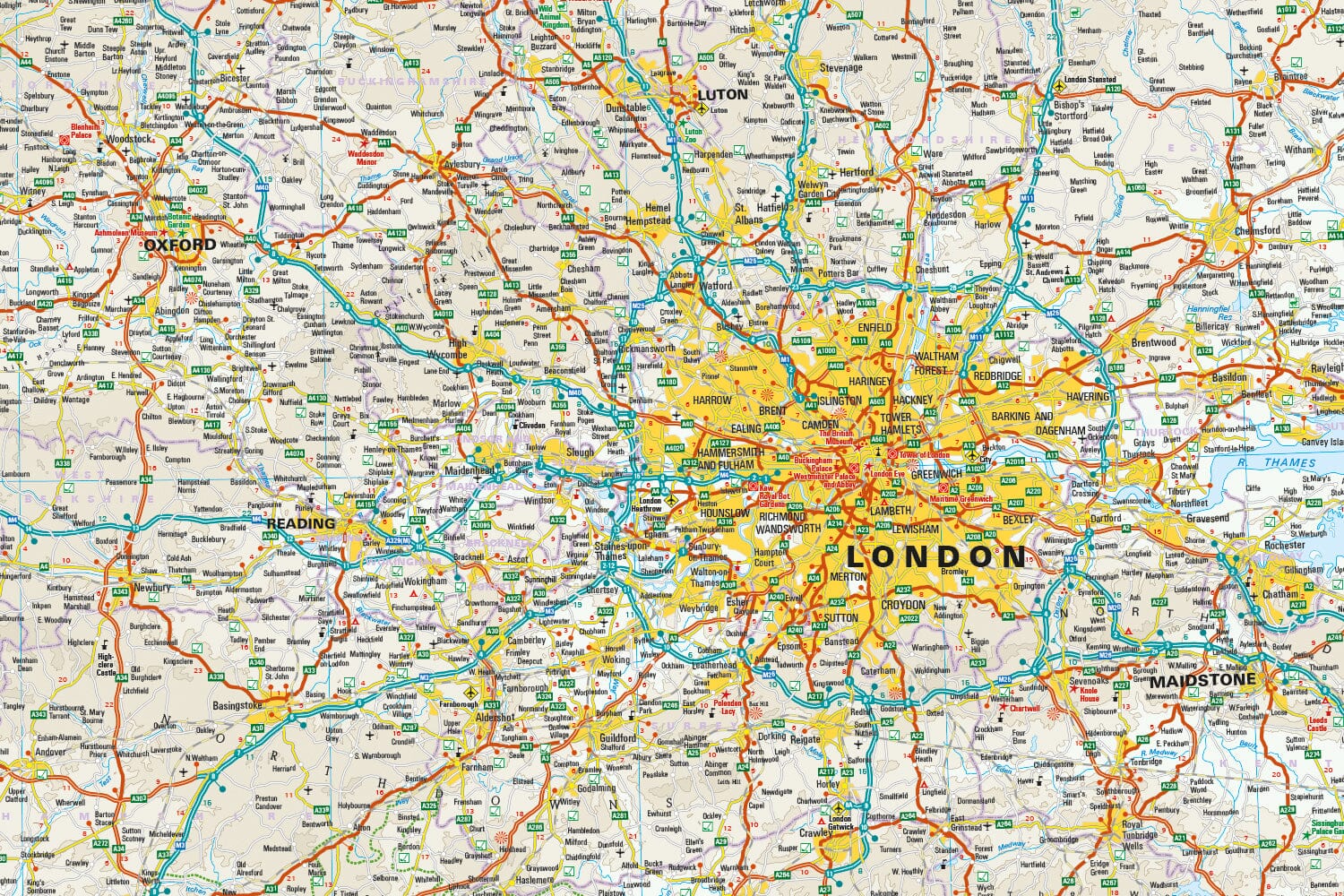 Carte routière - Angleterre Sud & Pays de Galles | Reise Know How carte routière Reise Know-How 