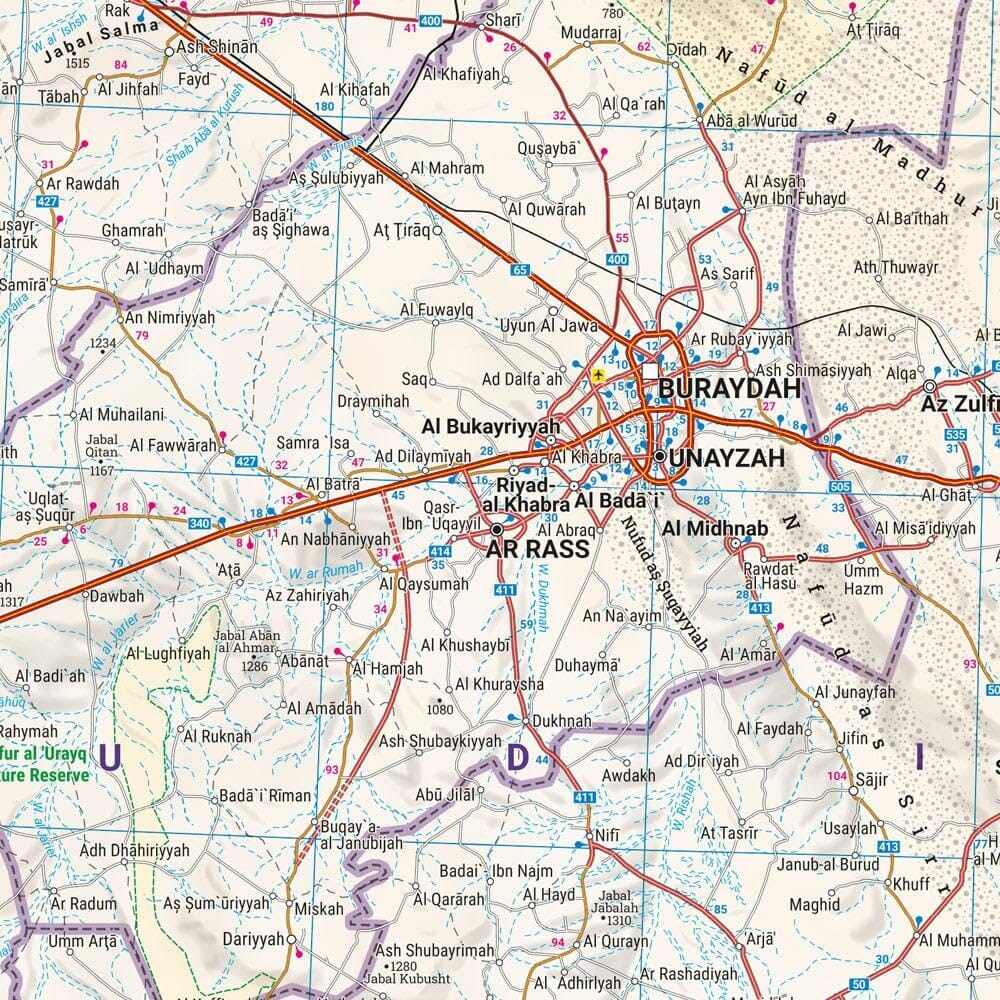 Carte routière - Arabie Saoudite | Freytag & Berndt carte routière Freytag & Berndt