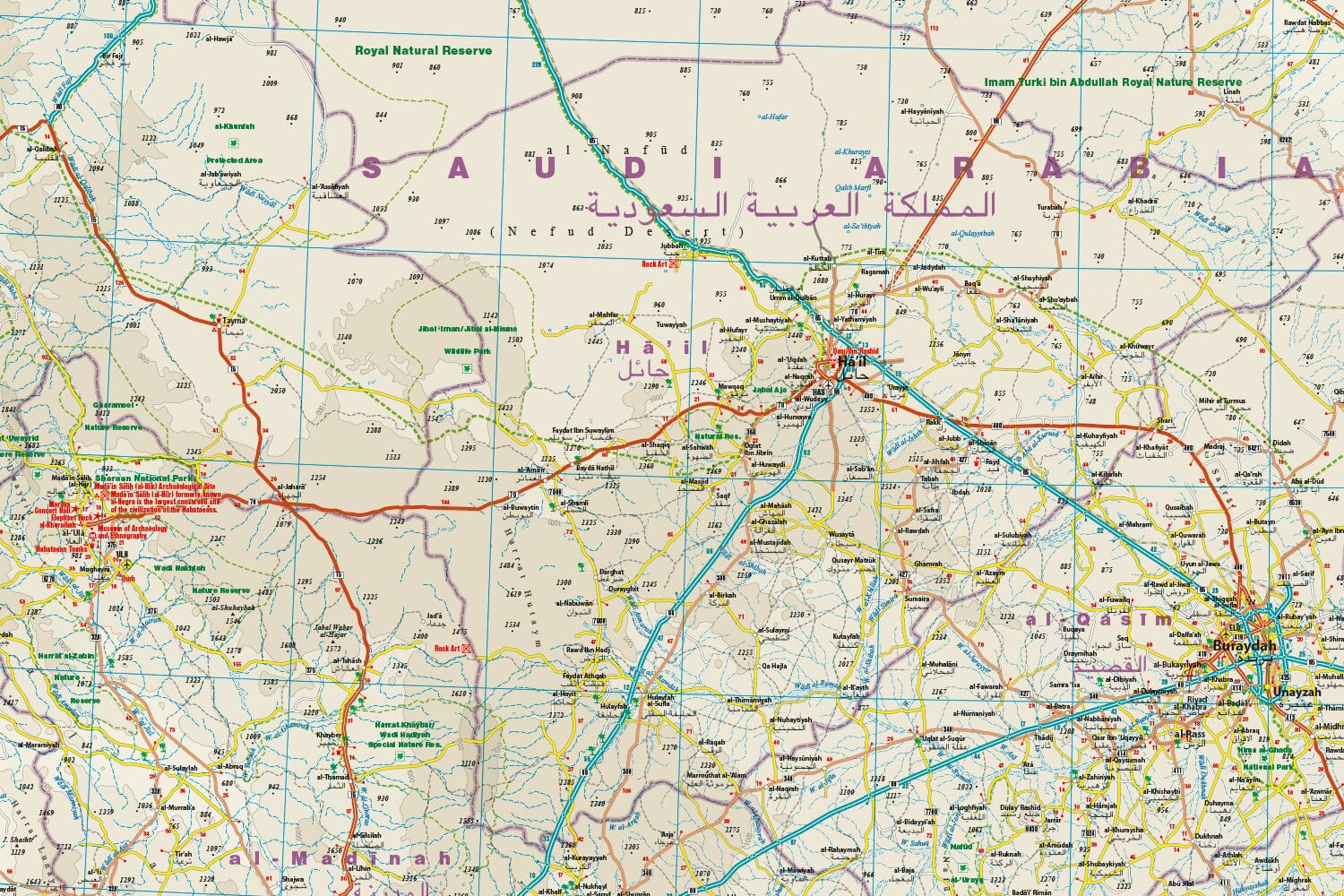 Carte routière - Arabie Saoudite | Reise Know How carte routière Reise Know-How 