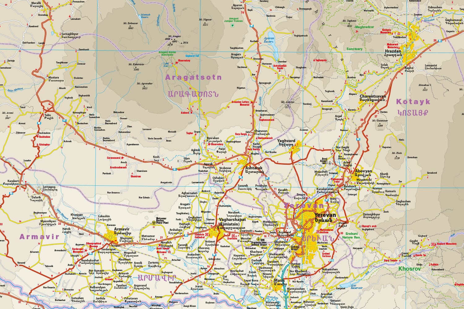 Carte routière - Arménie | Reise Know How carte routière Reise Know-How