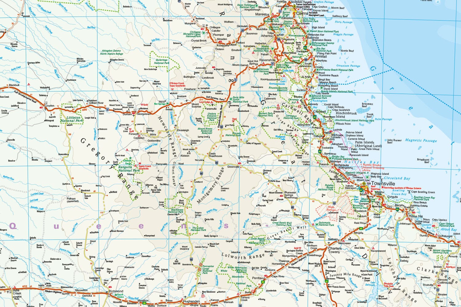 Carte routière - Australie Est | Reise Know How carte routière Reise Know-How 