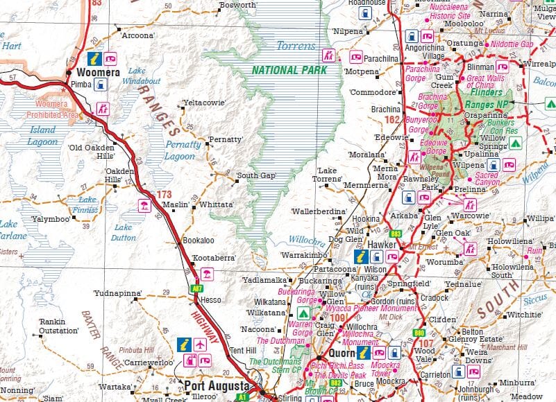 Carte routière - Australie Sud | Hema Maps - Handy map carte routière Hema Maps
