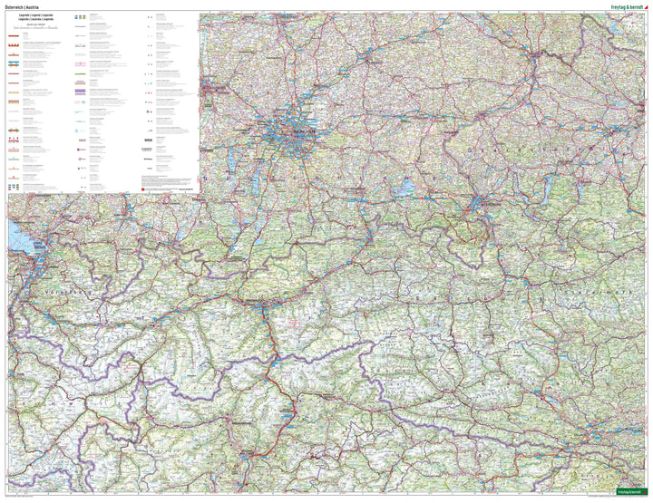 Carte routière - Autriche au 1 /300 000 | Freytag & Berndt carte routière Freytag & Berndt 