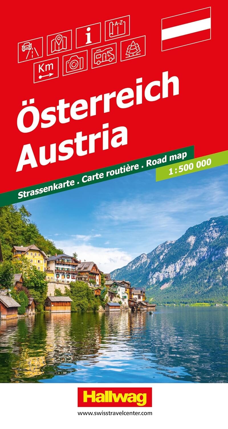 Carte routière - Autriche | Hallwag carte routière Hallwag Kümmerly-Frey 