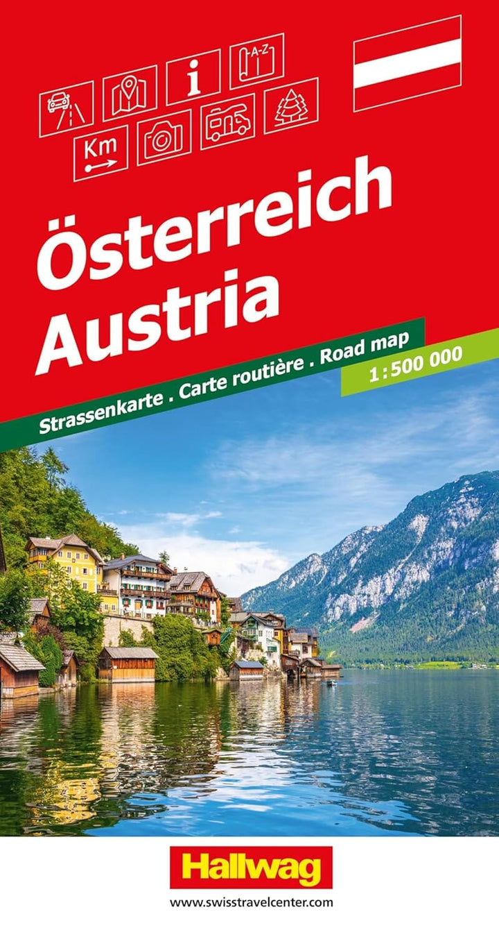 Carte routière - Autriche | Hallwag carte routière Hallwag Kümmerly-Frey 