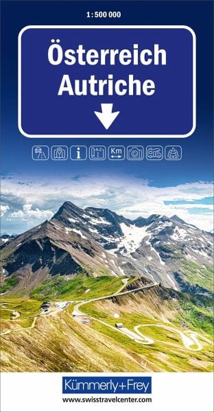 Carte routière - Autriche | Kümmerly & Frey carte routière Kümmerly & Frey