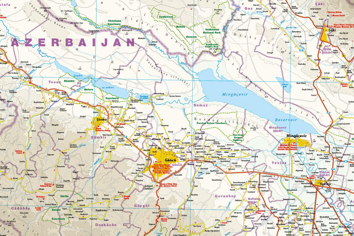 Carte routière - Azerbaijan | Reise Know How carte routière Reise Know-How 