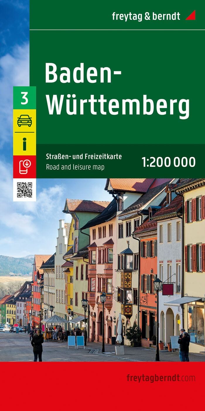 Carte routière - Bade-Würtemberg (Allemagne) | Freytag & Berndt carte routière Freytag & Berndt