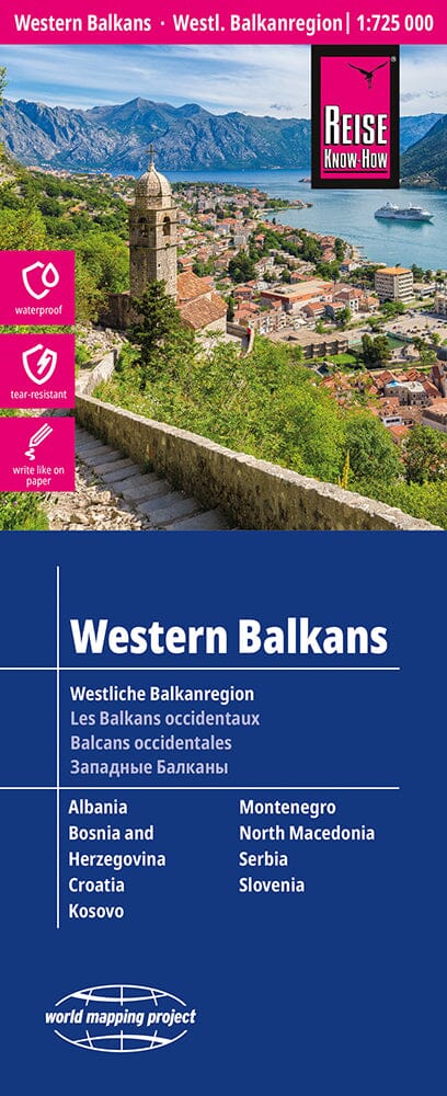 Carte routière - Balkans occidentaux | Reise Know How carte routière Reise Know-How