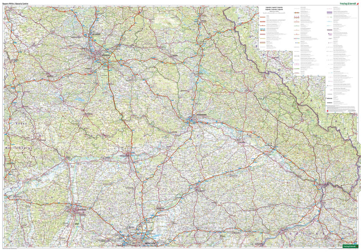 Carte routière - Bavière Sud (Allemagne) | Freytag & Berndt carte routière Freytag & Berndt 