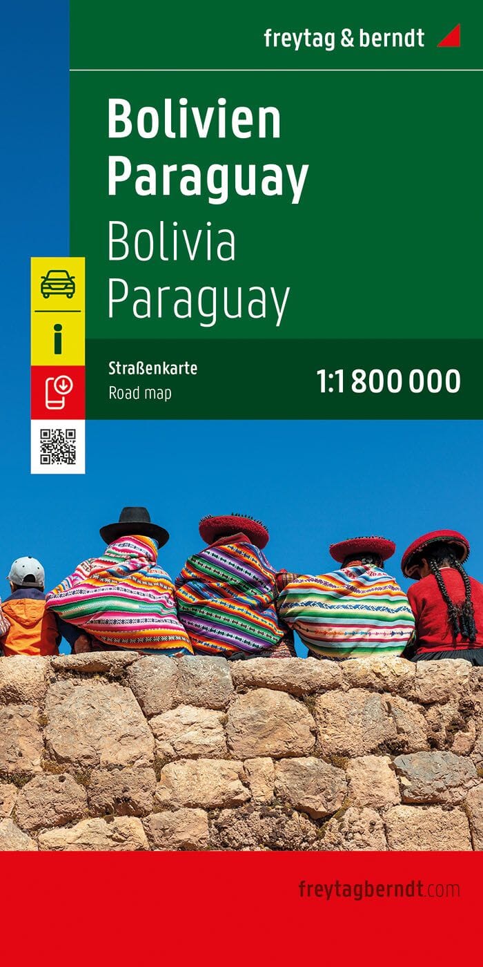 Carte routière - Bolivie, Paraguay | Freytag & Berndt carte routière Freytag & Berndt