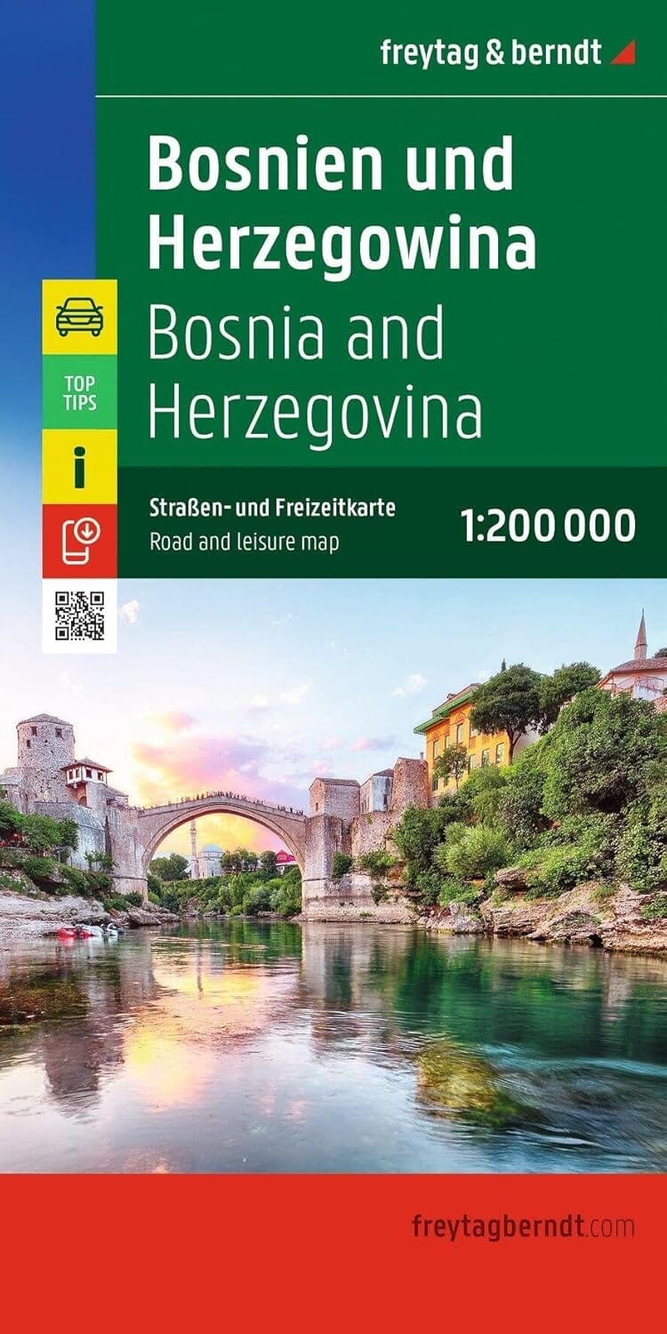 Carte routière - Bosnie Herzégovine | Freytag & Berndt carte routière Freytag & Berndt 