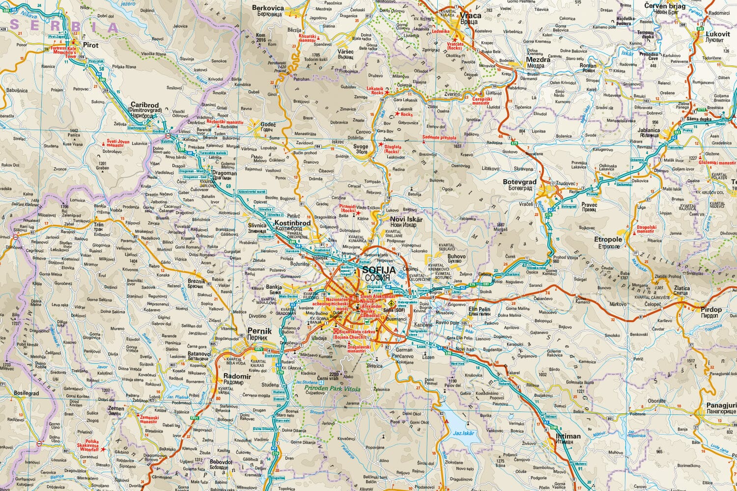 Carte routière - Bulgarie | Reise Know How carte routière Reise Know-How