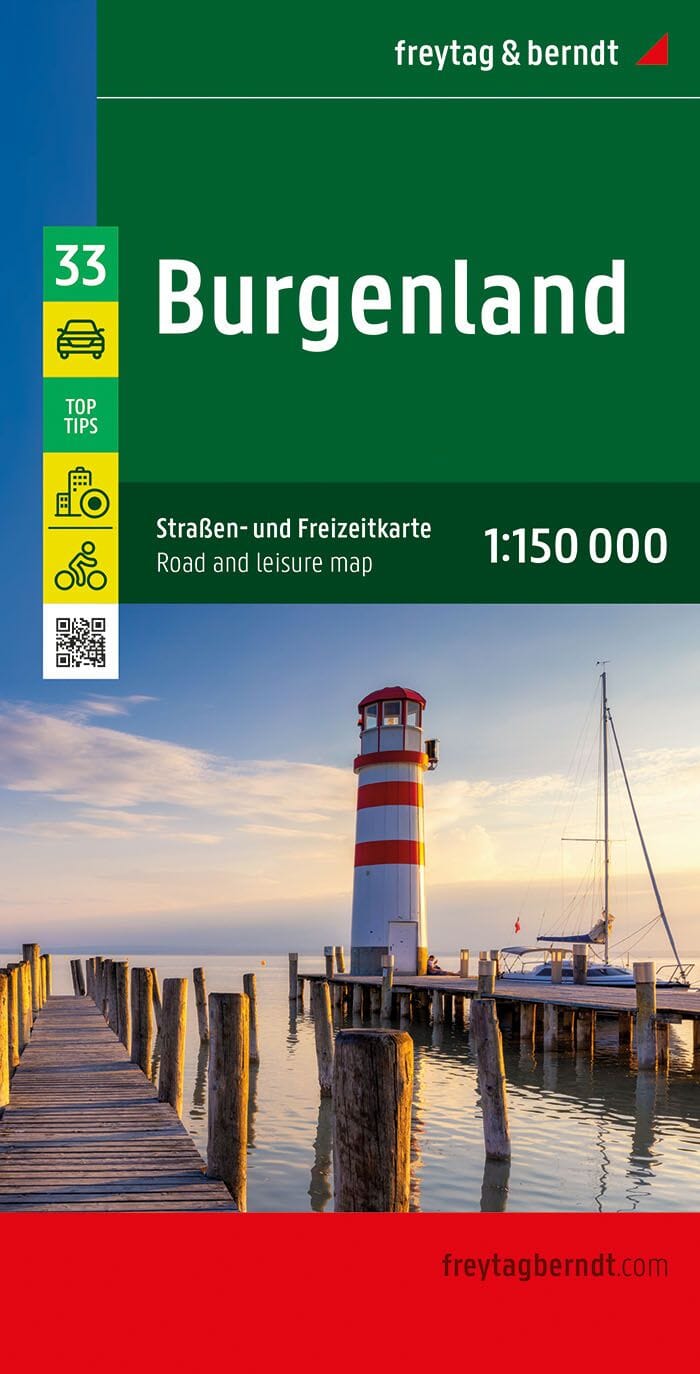 Carte routière - Burgenland (Autriche) | Freytag & Berndt carte routière Freytag & Berndt