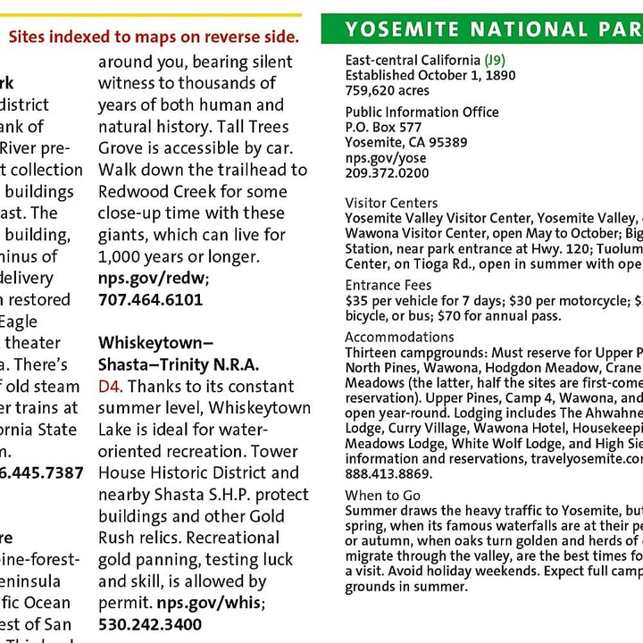 Carte routière - Californie Nord | National Geographic carte routière National Geographic 