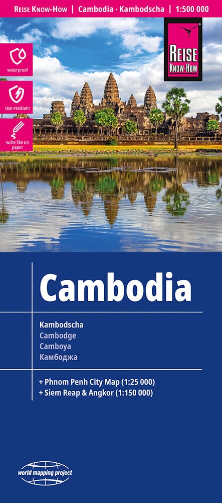Carte routière - Cambodge | Reise Know How carte routière Reise Know-How