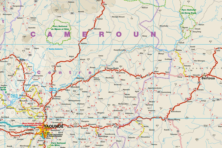 Carte routière - Cameroun, Gabon | Reise Know How carte routière Reise Know-How