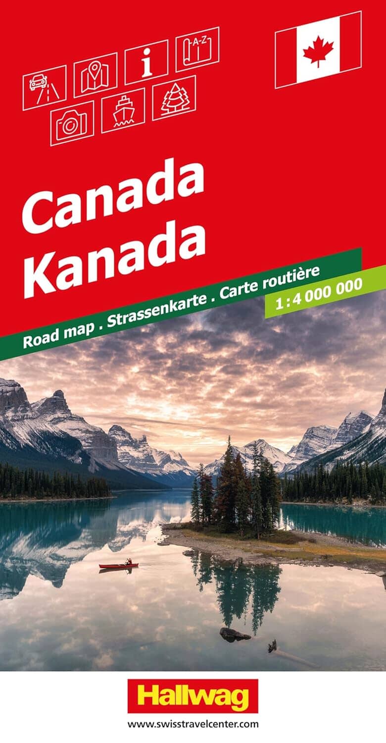 Carte routière - Canada | Hallwag carte routière Hallwag
