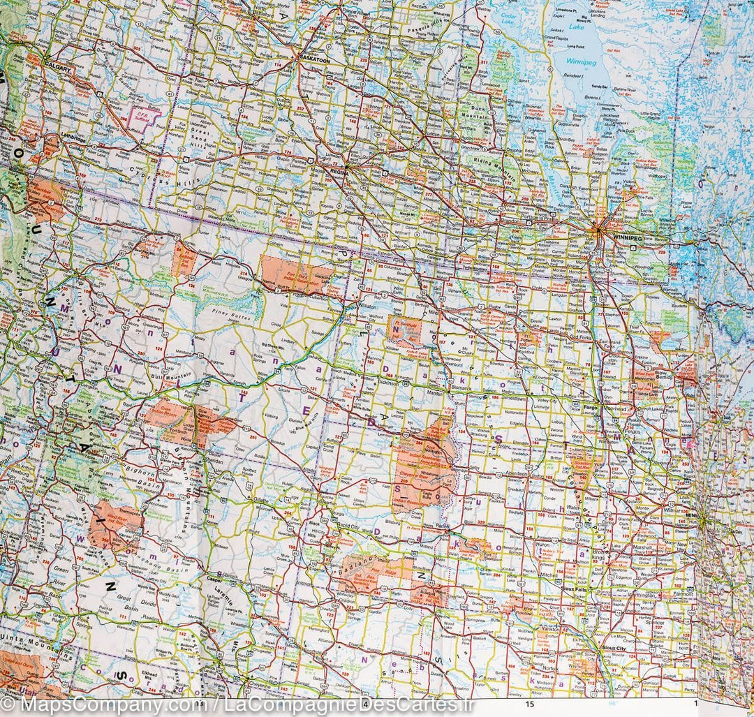 Carte routière - Canada | Hallwag carte routière Hallwag 