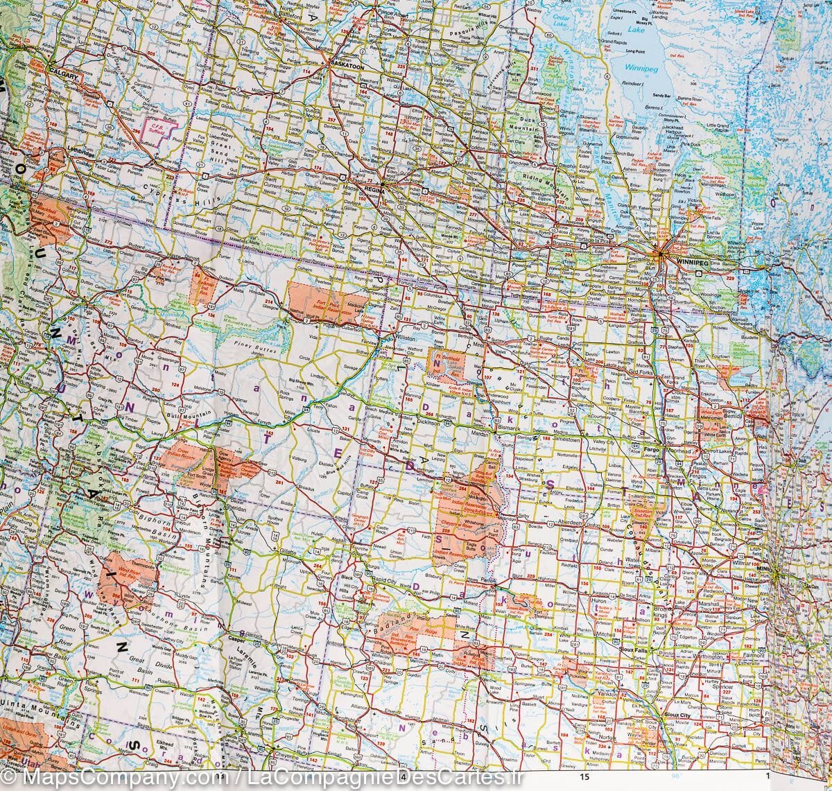 Carte routière - Canada | Hallwag carte routière Hallwag 