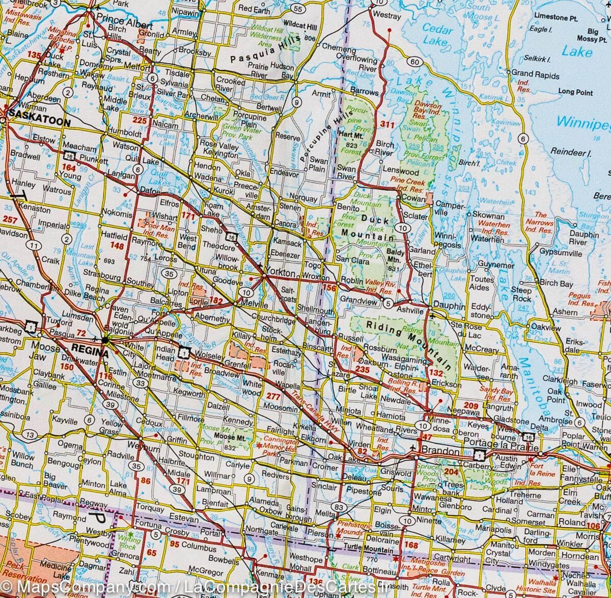 Carte routière - Canada | Hallwag carte routière Hallwag 