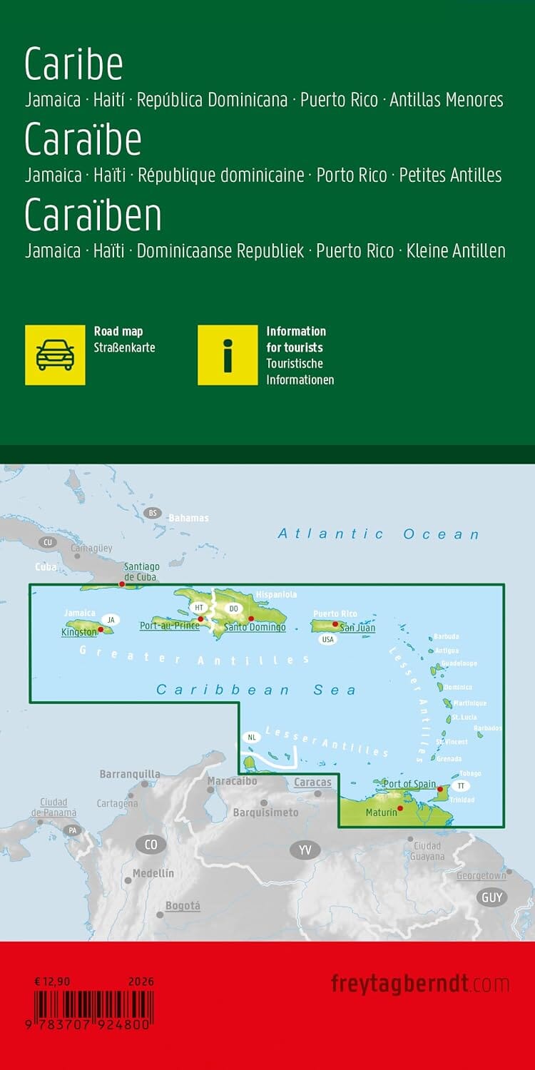 Carte routière - Caraïbes | Freytag & Berndt carte routière Freytag & Berndt 