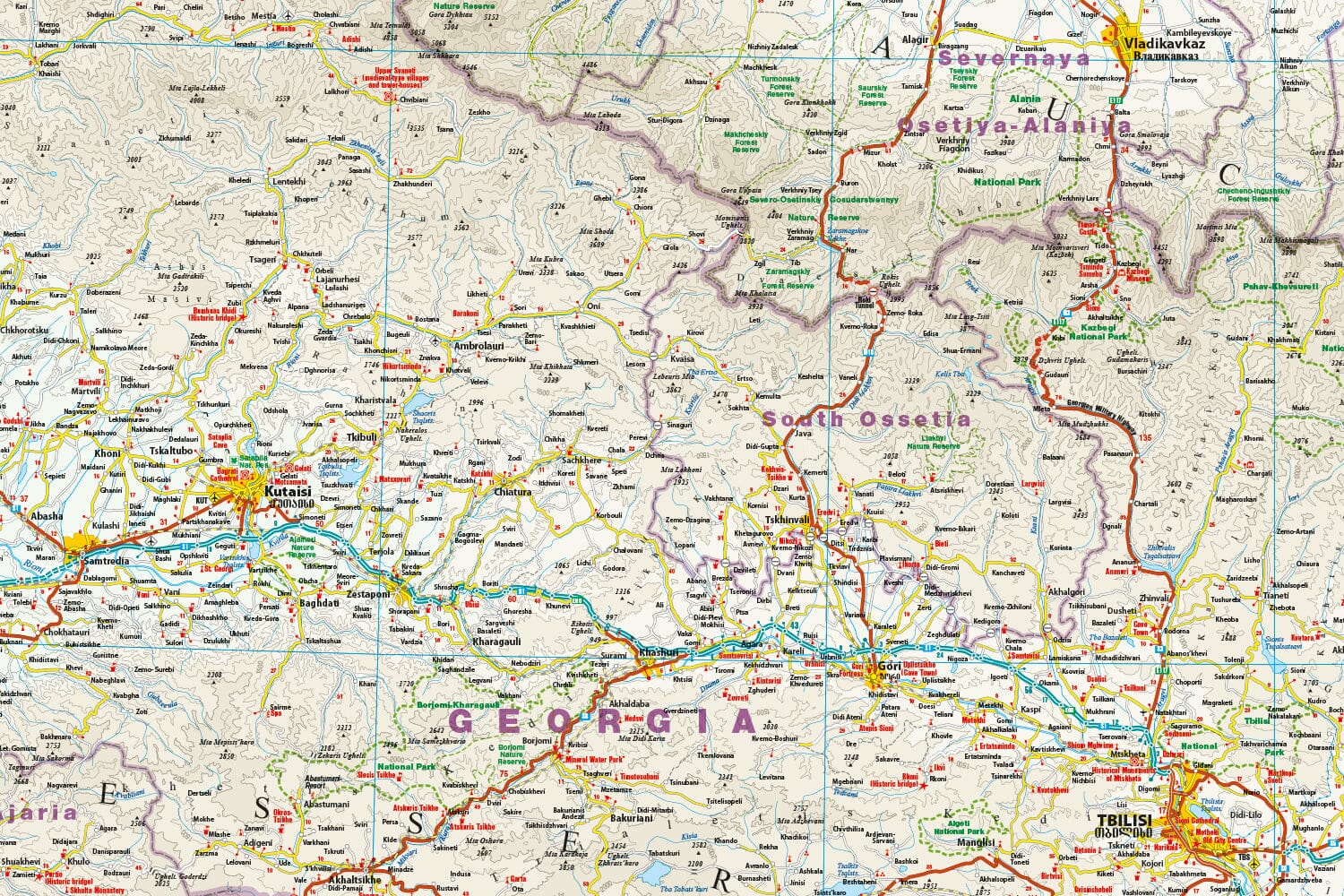 Carte routière - Caucase | Reise Know How carte routière Reise Know-How 
