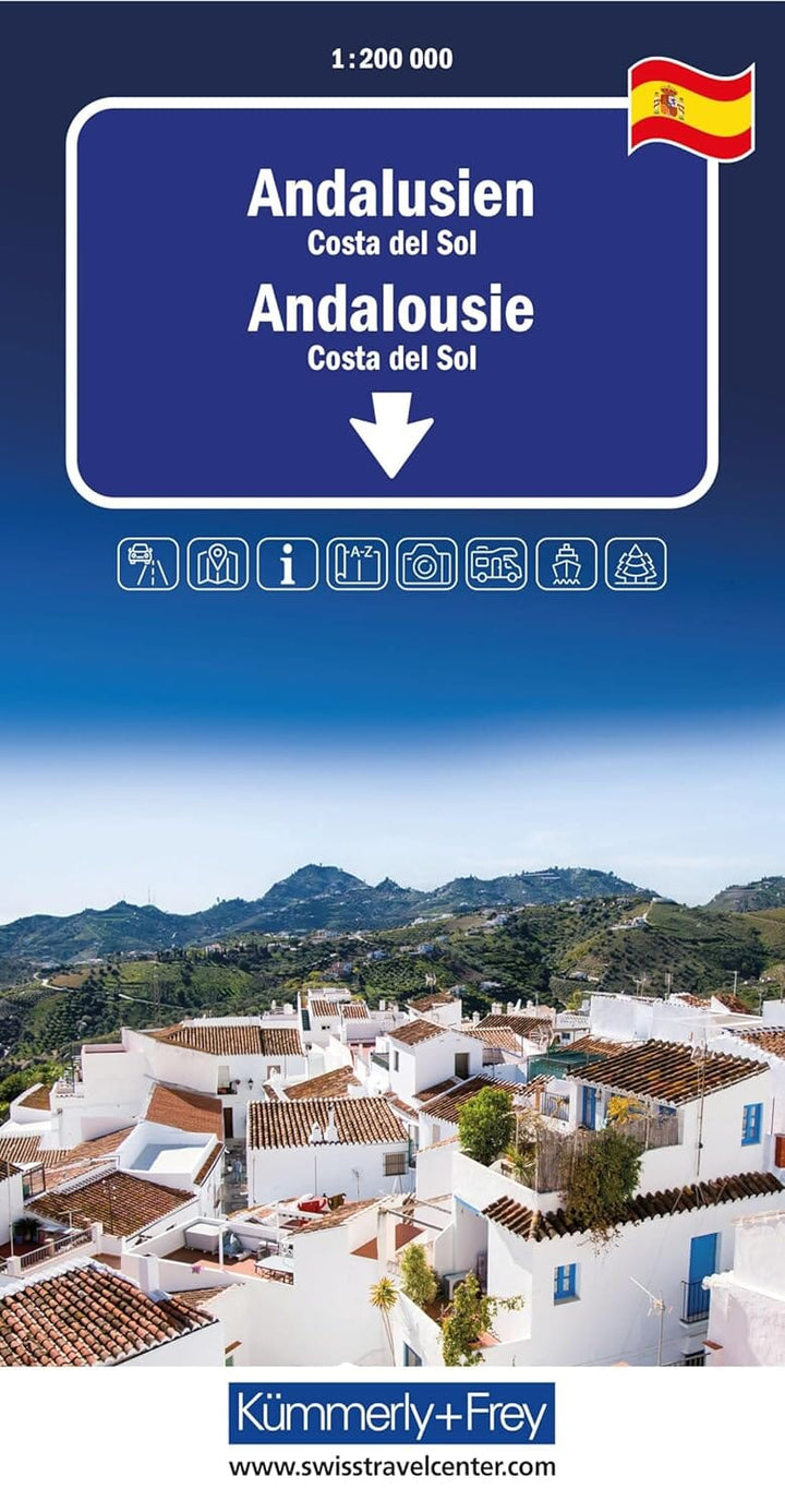 Carte routière - Costa del Sol (Andalousie) | Kümmerly & Frey carte pliée Kümmerly & Frey 