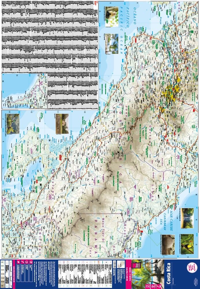Carte routière - Costa Rica | Reise Know How carte routière Reise Know-How