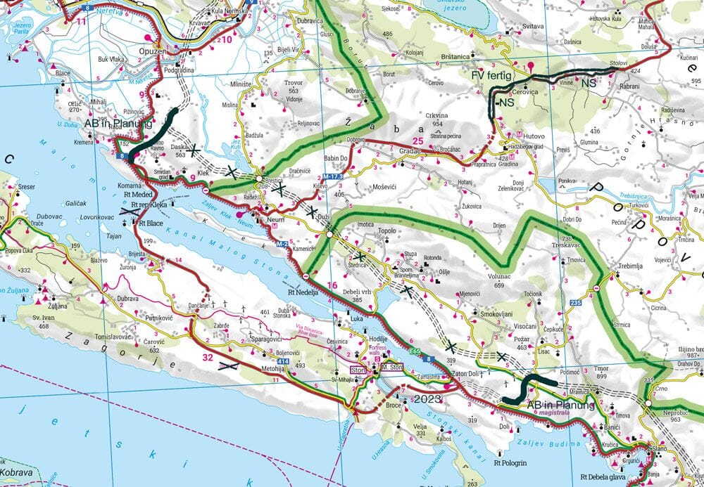 Carte routière - Côte Croate : Istrie-Dalmatie-Kvarner| Freytag & Berndt carte routière Freytag & Berndt 