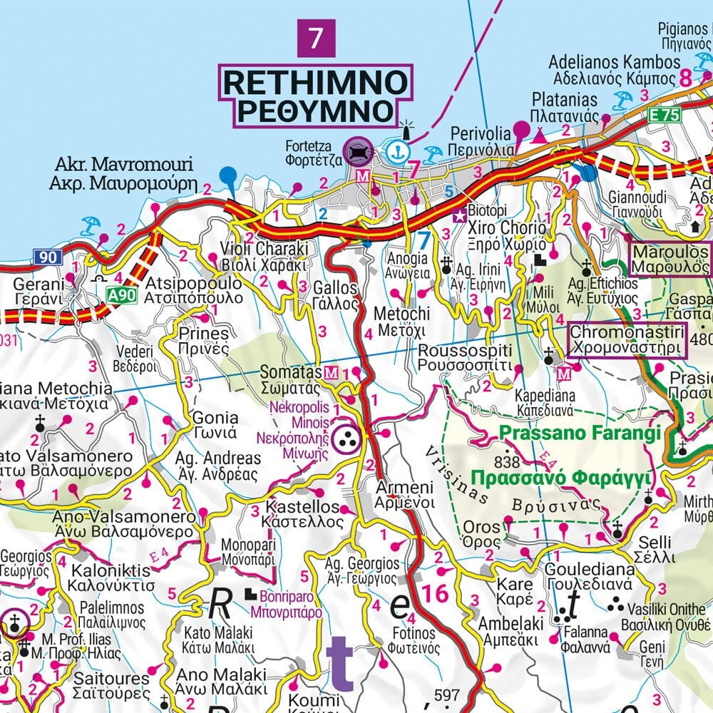 Carte routière - Crète | Freytag & Berndt carte routière Freytag & Berndt