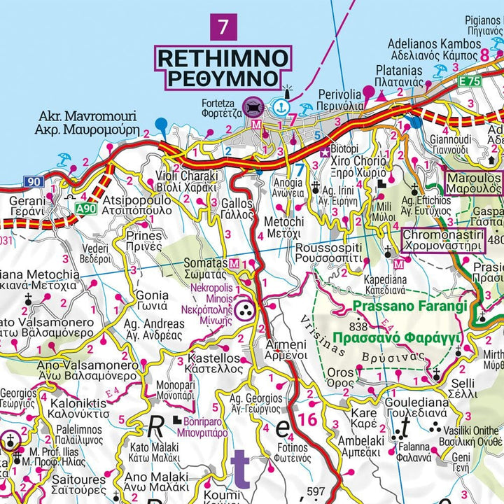 Carte routière - Crète | Freytag & Berndt carte routière Freytag & Berndt