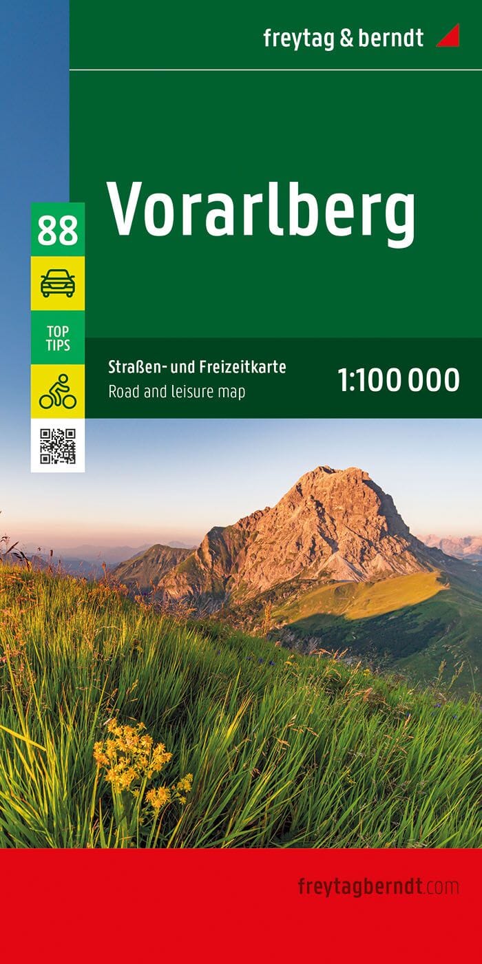Carte routière & cycliste - Vorarlberg | Freytag & Berndt carte routière Freytag & Berndt 