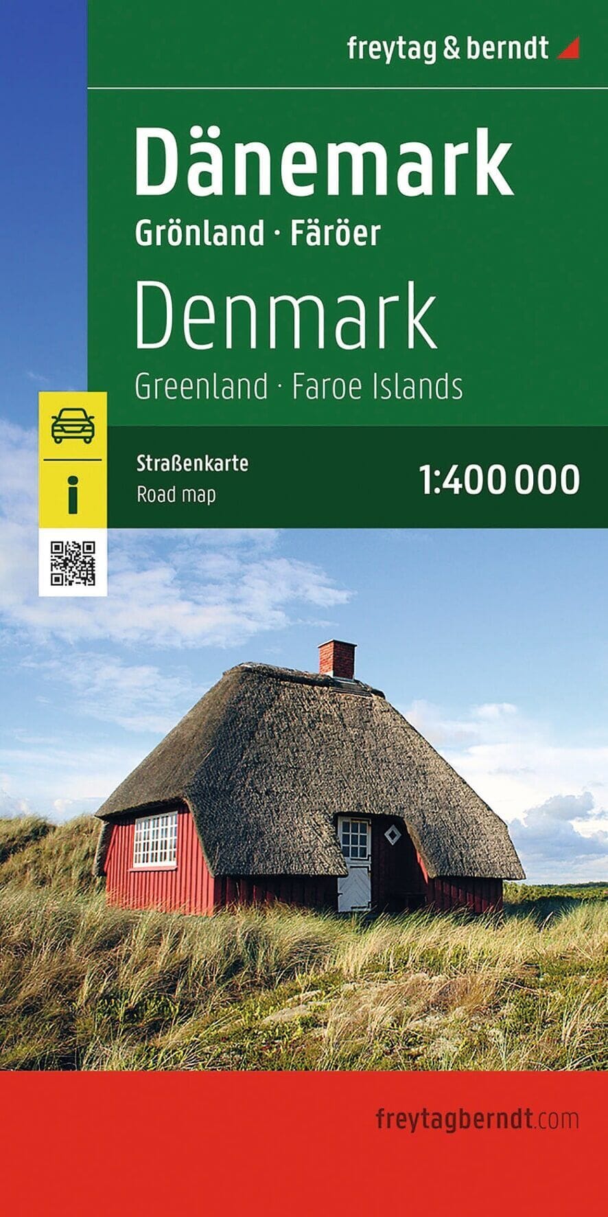 Carte routière - Danemark, îles Féroé & Groënland | Freytag & Berndt carte routière Freytag & Berndt 