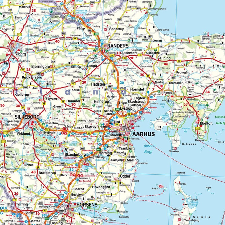 Carte routière - Danemark, îles Féroé & Groënland | Freytag & Berndt carte routière Freytag & Berndt 