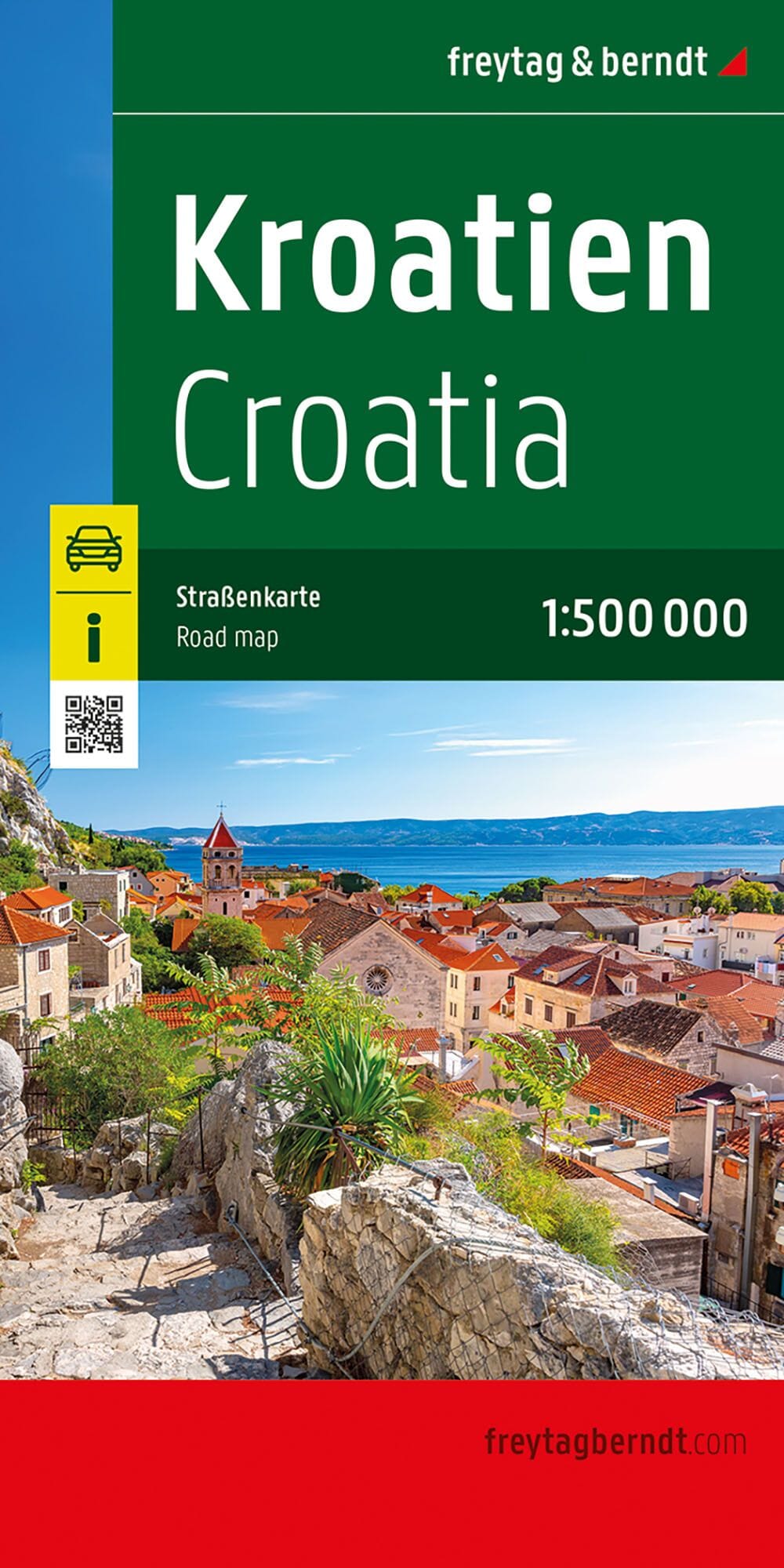 Carte routière de la Croatie au 1/500 000 | Freytag & Berndt carte routière Freytag & Berndt 