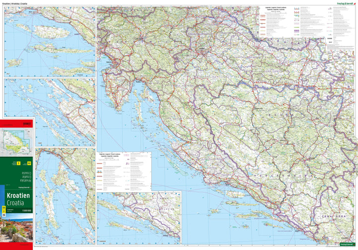 Carte routière de la Croatie au 1/500 000 | Freytag & Berndt carte routière Freytag & Berndt 