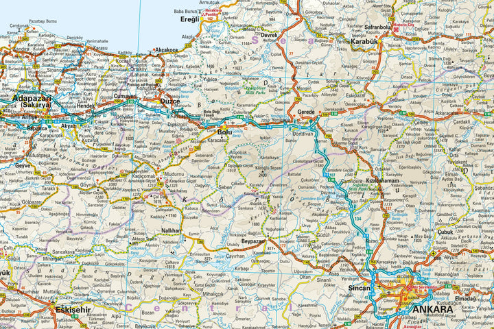 Carte routière de la Turquie | Reise Know How carte routière Reise Know-How