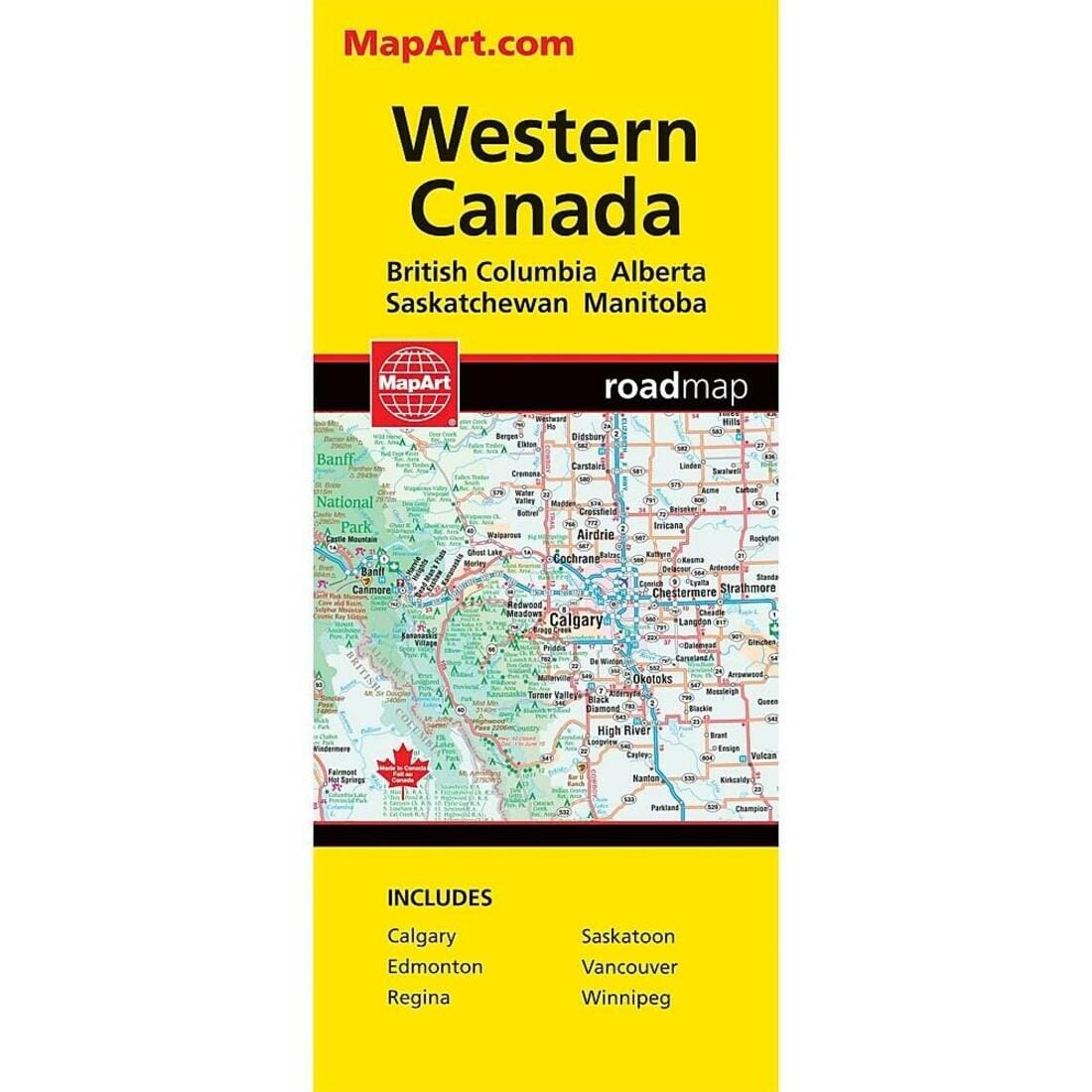 Carte routière de l'Ouest canadien | Canadian Cartographics Corporation carte routière Canadian Cartographics Corporation